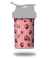 Skin Decal Wrap works with Blender Bottle ProStak 22oz Strawberries on Pink (BOTTLE NOT INCLUDED)