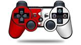 Ripped Colors Red White - Decal Style Skin fits Sony PS3 Controller (CONTROLLER NOT INCLUDED)